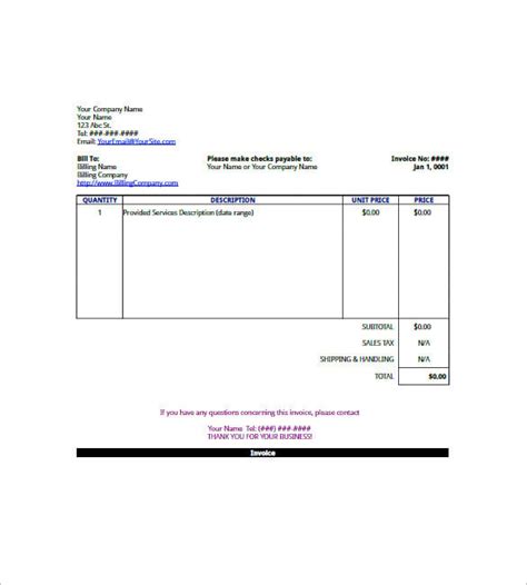 Image result for Example of a Simple Invoice