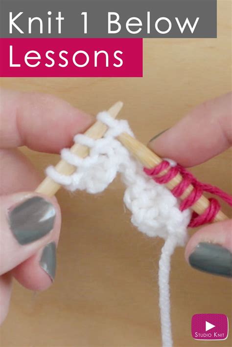How to Knit 1 Below に対する画像結果
