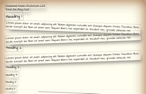 Prototype in HTML/CSS に対する画像結果