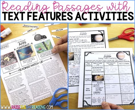 Text Features Activity に対する画像結果