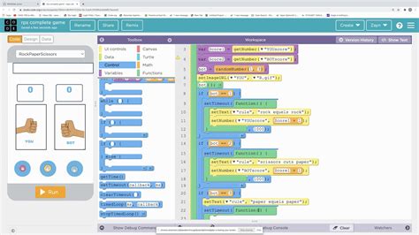 Rock Paper Scissors Normal Code.org Make Code に対する画像結果
