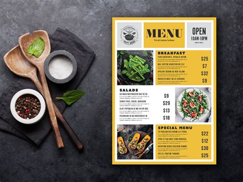 Image result for Menu Card or InDesign Template