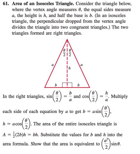 Image result for Isosceles Triangle Angle Formula