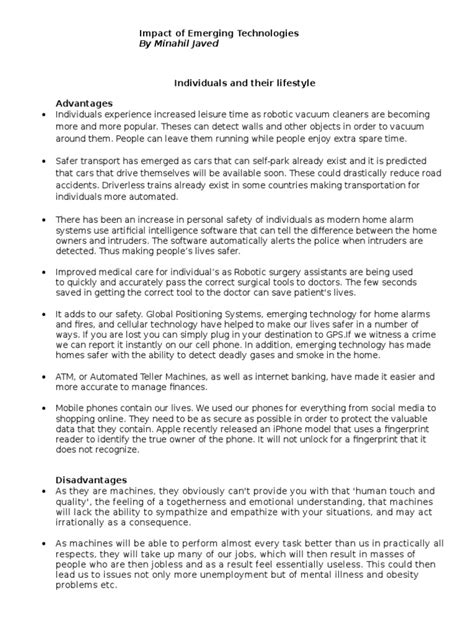 Image result for Emerging Technology Impact