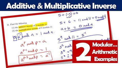 Image result for Modular Arithmetic Multiplicative Inverse