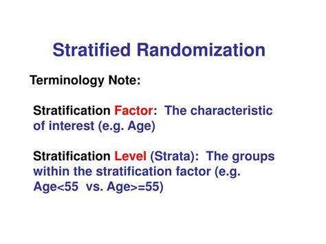 Stratified Randomization Method Flow Chart に対する画像結果