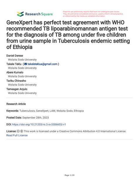 Toradh íomhá ar GeneXpert TB Diagnosis