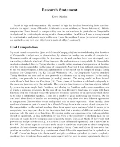 Image result for Research Statement Example Postdoc