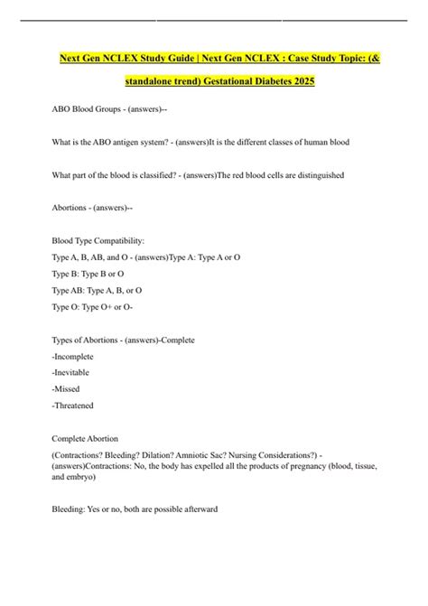 Toradh íomhá ar Next-Gen NCLEX Case Study Examples