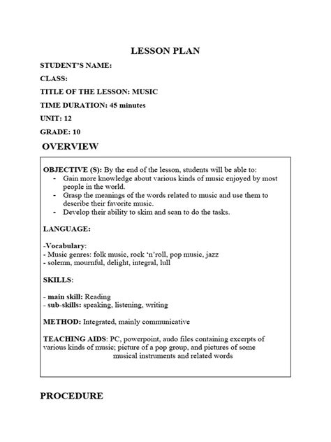 Afbeeldingsresultaten voor Lesson Plan Model