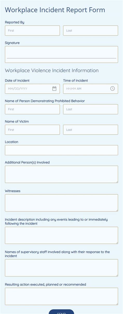 Image result for Workplace Incident Report Form
