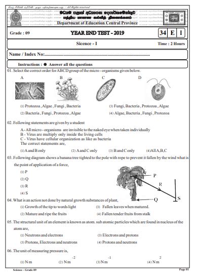Toradh íomhá ar Grade 09 Science Lesson 16