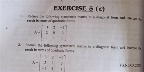 Afbeeldingsresultaten voor Diagonal Form Matrix