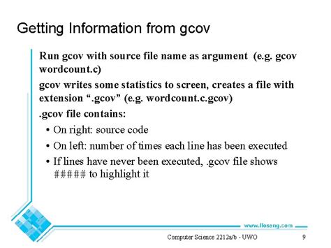 Gcov Workflow に対する画像結果