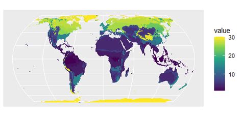 Ggplot2 Raster Map に対する画像結果