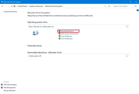 Image result for How to Suspend BitLocker Drive Encryption
