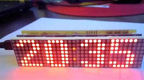 Image result for Arduino LED Matrix Clock