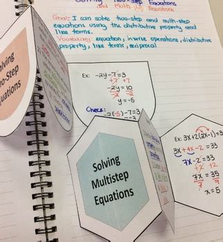 Image result for Two-Step Equations Foldable
