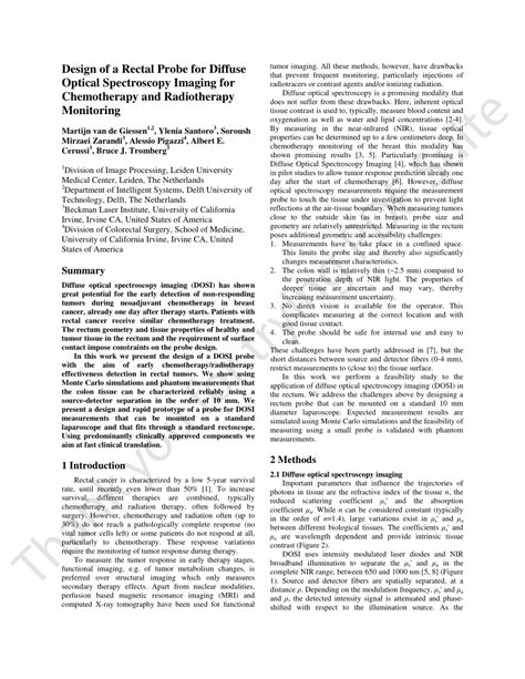Toradh íomhá ar Diffuse Optical Spectroscopy