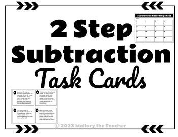 Image result for 2 Step Subtraction Word Problems