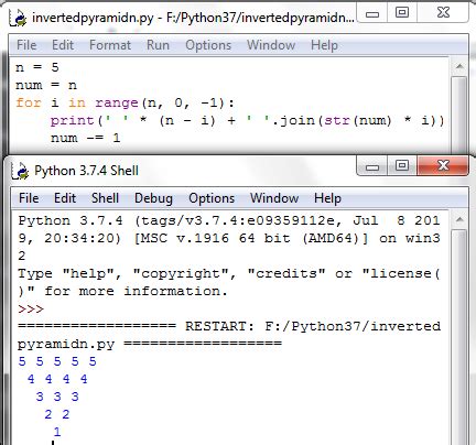 To Print Pyramid Number Series in Python に対する画像結果