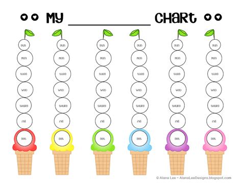 Blank Printable Sticker Chart に対する画像結果