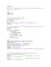 Image result for MATLAB Code for Ask