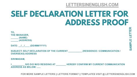 Image result for Address Declaration Form