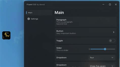 Image result for Fluent Roblox UI Library