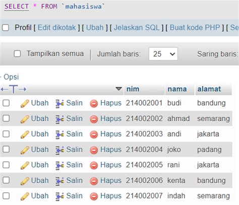 Bildergebnis für Contoh SQL