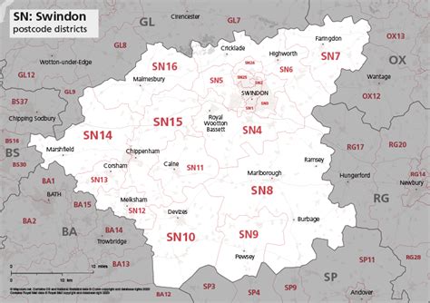 Bildergebnis für SN Postcode Area