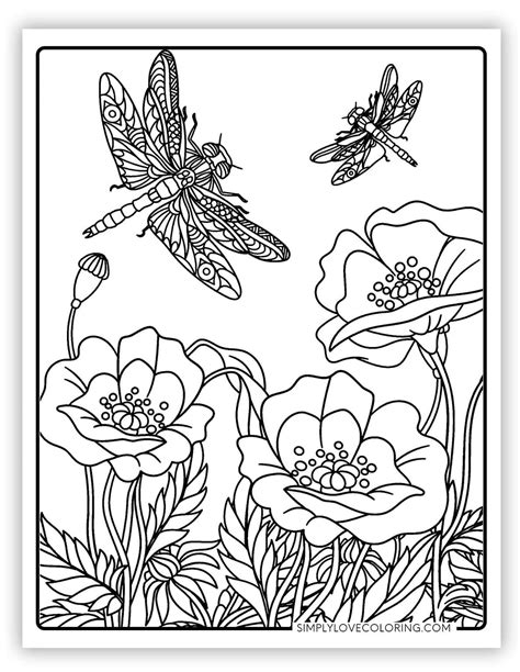 Image result for Adult Spring Coloring