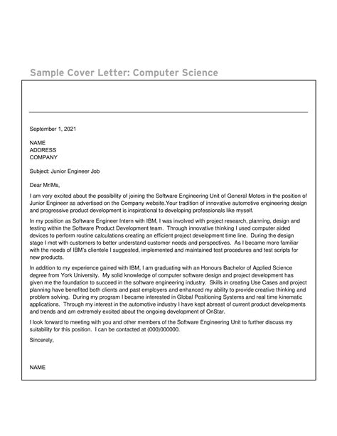 Image result for Software Developer Cover Letter Sample
