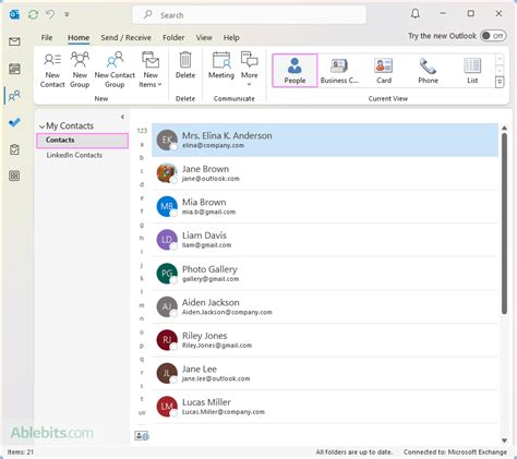 Image result for Print Contact List Outlook
