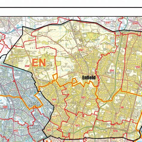 Postcode District Map London に対する画像結果