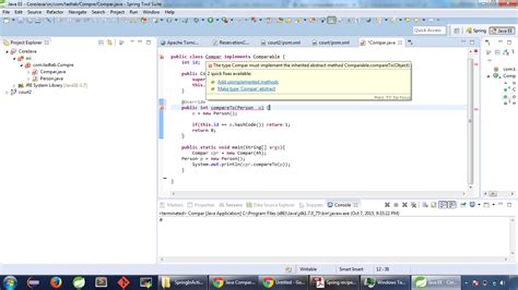 Comparable Java Example に対する画像結果