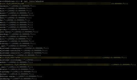 Toradh íomhá ar Linux Shadow Hash Format