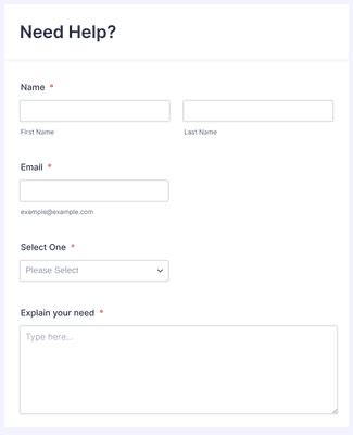Image result for Need Help Web Form