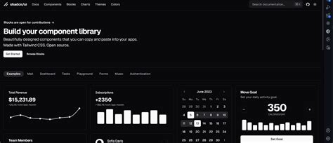 Next JS UI Library に対する画像結果