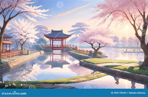 Image result for Hanami in Spring Drawing
