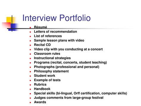 Image result for Job Interview Portfolio