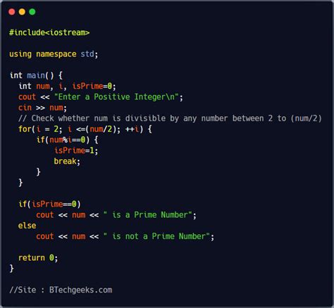 Image result for Prime Number Coding in C++ Formula