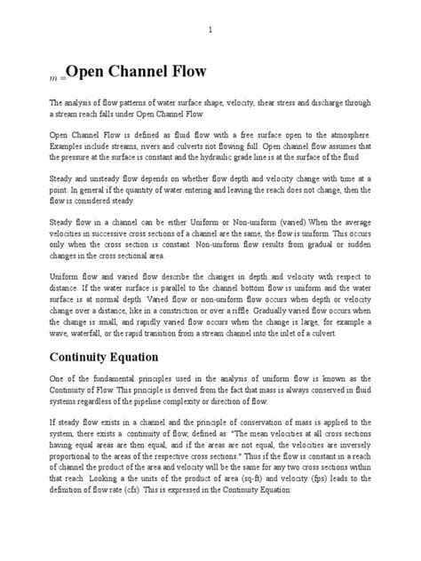 Open Channel Flow Textbook PDF に対する画像結果