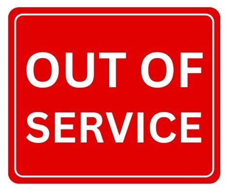 Image result for Out of Service Sign Cartoon
