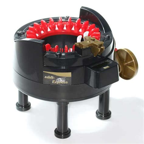 Image result for Bamboo Yarn and Addi Knitting Machine