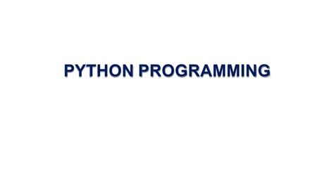 Image result for PPT for Python Basics