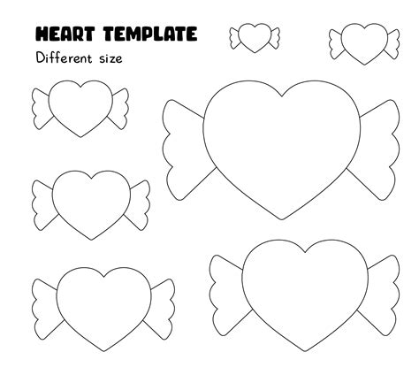Image result for Printable Heart Cut Out Template