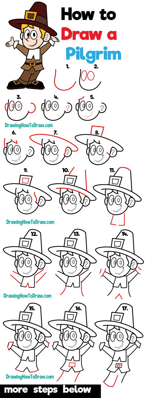 Image result for How to Draw a Pilgrim