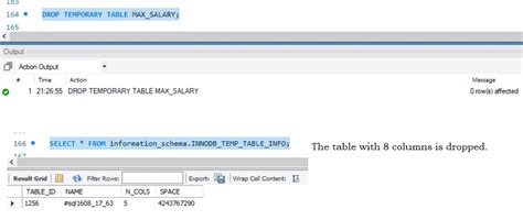 Image result for MySQL Create Temporary Table