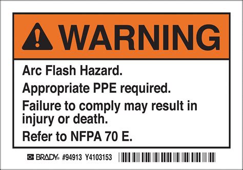 Arc Flash Warning Stickers に対する画像結果